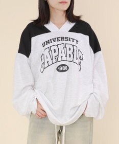 WEGO バイカラースポーツスウェット