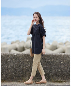 Tiaclasse 【小倉優子さん着用・日本製・洗える】サーラドライ・テーパードパンツ