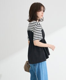 Green Parks ビスチェドッキングドロスト５分袖プルオーバー