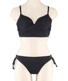 San-ai Resort（三愛水着楽園） 【WEB限定商品】【UPF50＋】ワコール共同開発ノンワイヤーなのにぷっくり美胸を作る【ダブルアップ】　ノンワイヤービスチェビキニ M1 M2 L1　　【San-ai Resort（サンアイリゾート）】