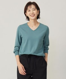 J.PRESS LADIES 【ご好評につき新色追加！・WEB限定カラーあり・洗える】PRINCE Vネック ニット ミントグリーン系
