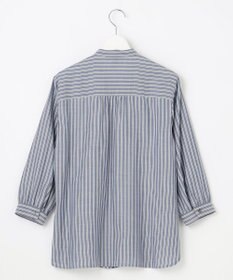 J.PRESS LADIES L 【洗える】ウォッシャブルキュプラツイル バンドカラー ブラウス