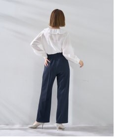 YECCA VECCA サイドベルテッドハイウエストパンツ