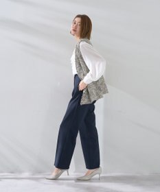 YECCA VECCA サイドベルテッドハイウエストパンツ