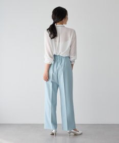 YECCA VECCA サイドベルテッドハイウエストパンツ