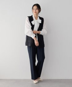 YECCA VECCA サイドベルテッドハイウエストパンツ