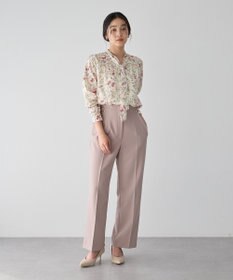 YECCA VECCA サイドベルテッドハイウエストパンツ