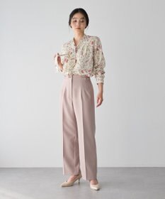 YECCA VECCA サイドベルテッドハイウエストパンツ