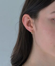 Phoebe 【金属アレルギー対応】シンプルフープスナップイヤリング　ゴールド