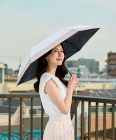 MOONBAT 【遮光100％/晴雨兼用】kowaza コワザ ライトウェイトカーボン ボーダー 折りたたみ傘 簡単に畳める傘 コンパクト 50cm