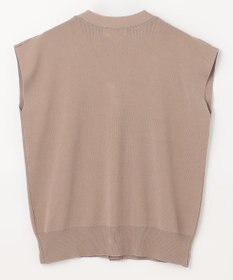 ANY 【洗濯機可】パールポイントフレンチスリーブニット