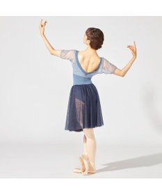 Chacott ドレープスリーブレオタード