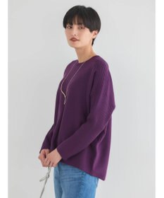 AMERICAN HOLIC バイパチ袖リブラグランニットプルオーバー
