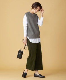 J.PRESS LADIES 【接触冷感・UVケア】レイヤードジャージー カットソー