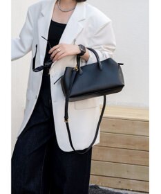 style code 【 通勤 可能】[Lyrss/リルス] 2WAY エレガント レザーハンドバッグ