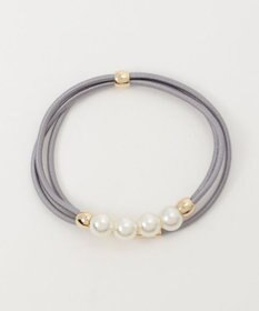 Phoebe パールラインコンビヘアブレス グレー