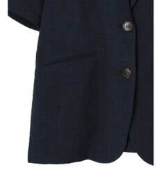 earth music&ecology リネンライク５分袖ジャケット