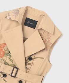 GRACE CONTINENTAL プリントトレンチワンピース