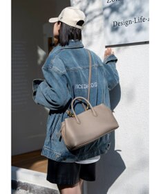 style code 【 通勤 可能】[Lyrss/リルス] 2WAY エレガント レザーハンドバッグ