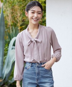 Tiaclasse 【新色追加・洗える】リボンタイブラウス
