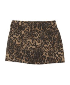 WEGO ダメージレオパードミニスカパン