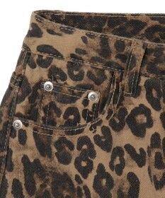 WEGO ダメージレオパードミニスカパン