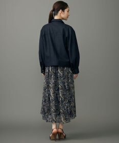 自由区 L 【17号サイズまで展開・SHIHOさん着用】デニムライクツイル ジャケット