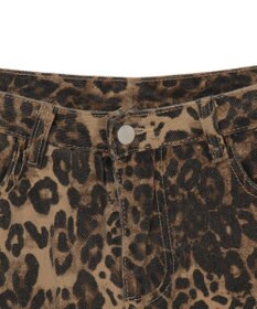 WEGO ダメージレオパードミニスカパン