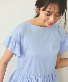 Feroux 【UVケア】フリルスリーブペプラム カットソー