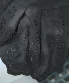 Tiaclasse 【洗える】刺繍レースドッキングカットソートップス