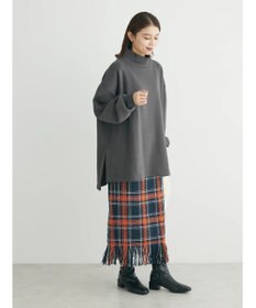 Green Parks Ｂｒｕｓｈｅｄ　タートル裏起毛チュニック