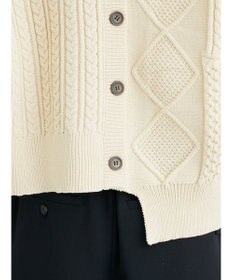 Green Parks ＫＢＦ　２ＷＡＹパッチワークニットカーディガン