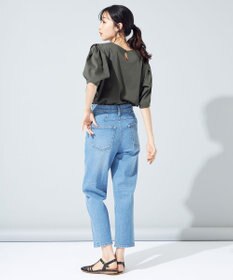 SHARE PARK LADIES センタープレスストレートデニム