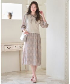 ANY SIS 【2SET】ニットジレワンピース セット