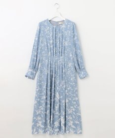 自由区 【XSサイズ～/洗える】グラデーションフラワープリント ワンピース