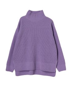 Green Parks ｍｏｋｏモール畦ニット前後差プルオーバー