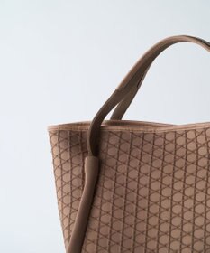 MIYABIYA LAQUOH【撥水加工】篭目柄エンボスボンディングトートS
