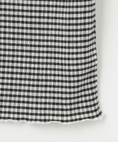 ANY KIDS シアー ギンガム 七分袖 Tシャツ