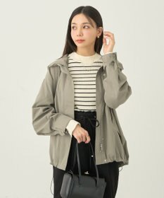 earth music&ecology スリーブ釦ニットプルオーバー