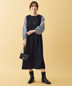 ANY L シャツコンビワンピース