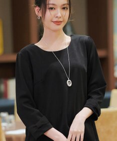 Tiaclasse 【洗える】リボン袖ポンチトップス