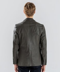 JOSEPH HOMME 新素材【シャツ感覚で羽織れる軽さ】シュリンクエアレザー　ジャケット