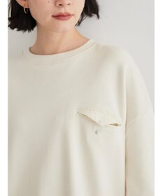 AMERICAN HOLIC ポケット付きバックドレープ裏毛プルオーバー