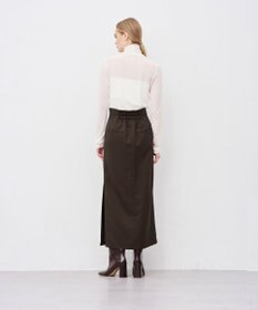 uncrave ウォッシャブルウールライクツイル Iラインスカート