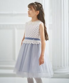 組曲 KIDS 【150-160㎝】フラワーレース ドレス