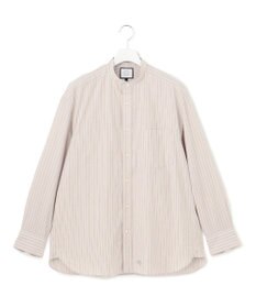 J.PRESS YORK STREET 【UNISEX】タイプライターストライプ バンドカラーシャツ