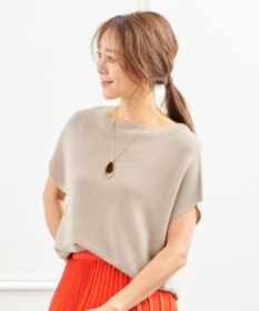 ANY 【洗濯機可能/アンチピリング/UVケア】アクリルガーターコクーンニット