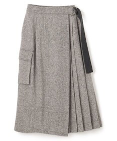 uncrave ネップツイード スカート（uncrave WHITE）