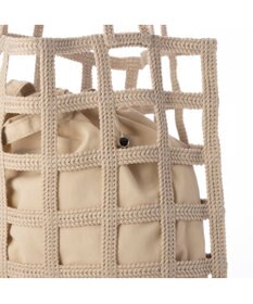 UNBILLION 【テレビ ドラマ着用アイテム】カシュカシュ cachecache / インナー巾着付ラティストート