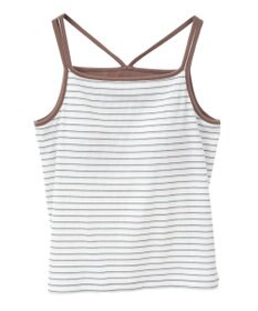 AMERICAN HOLIC カップ付き　バッククロスボーダーキャミソール